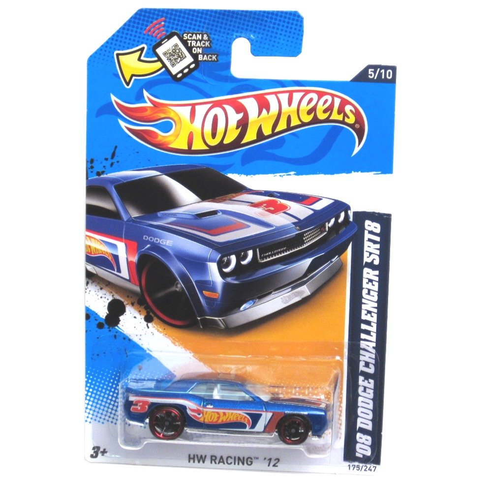 Hot Wheels - '08 Dodge Challenger SRT8 (Blue w/ White Interior