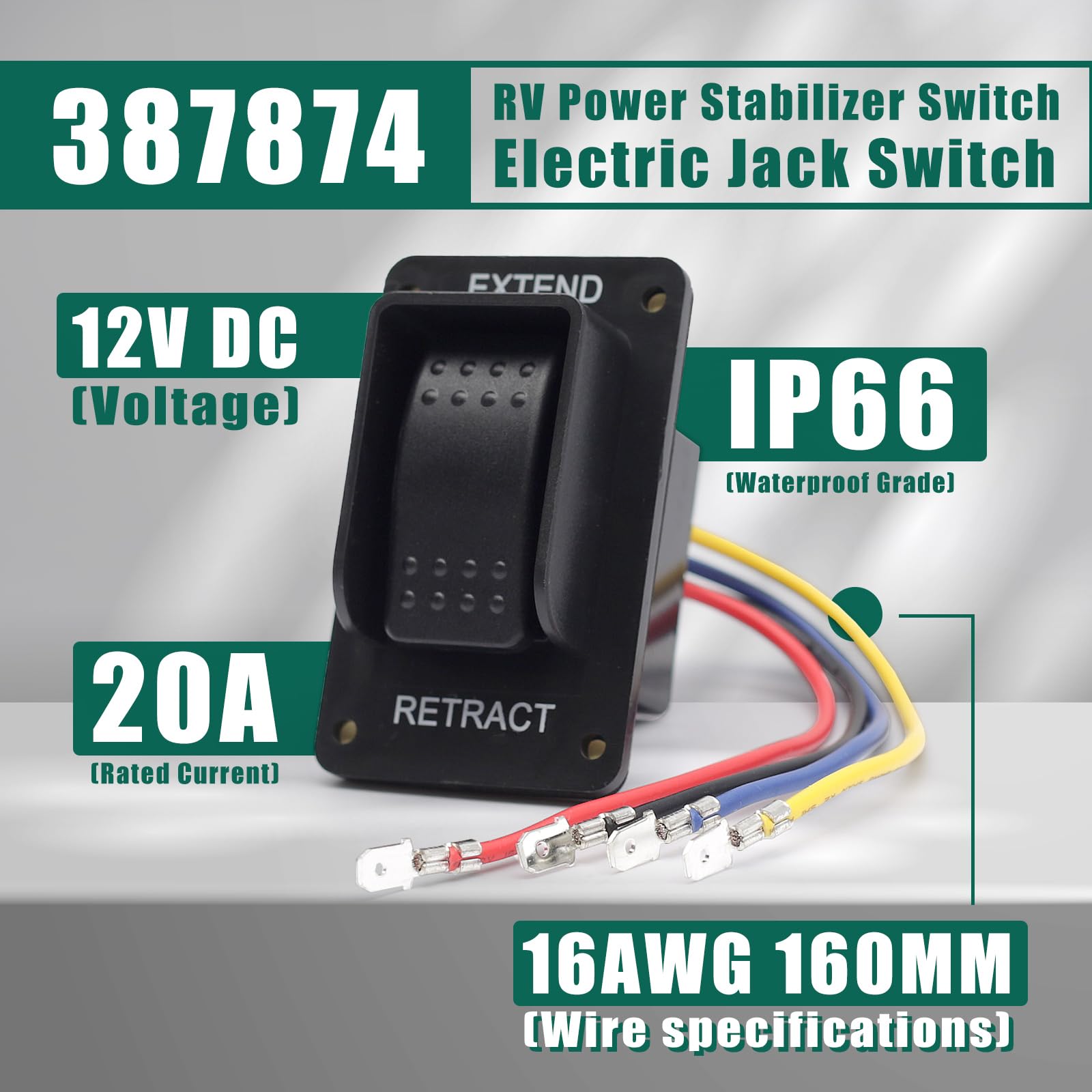 Amazon.com: Upgraded 387874 RV Power Stabilizer Switch Electric