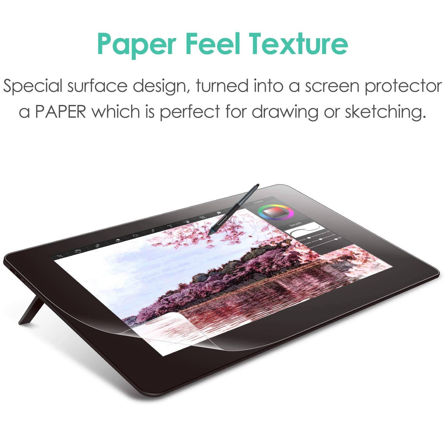 Amazon.com: ELECOM, Paper Feel Screen Protecor, Smooth type