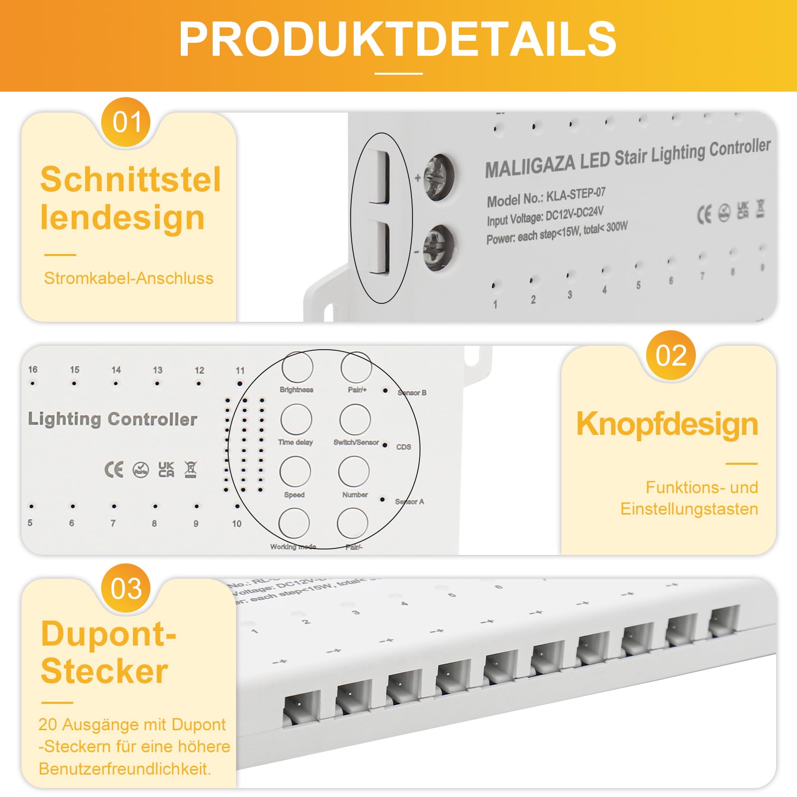 Éclairage d’escalier Intelligent LED, 12 marches, détecteur de Mouvement PIR, kit LED COB 3000K, éclairage Automatique pour escalier intérieur