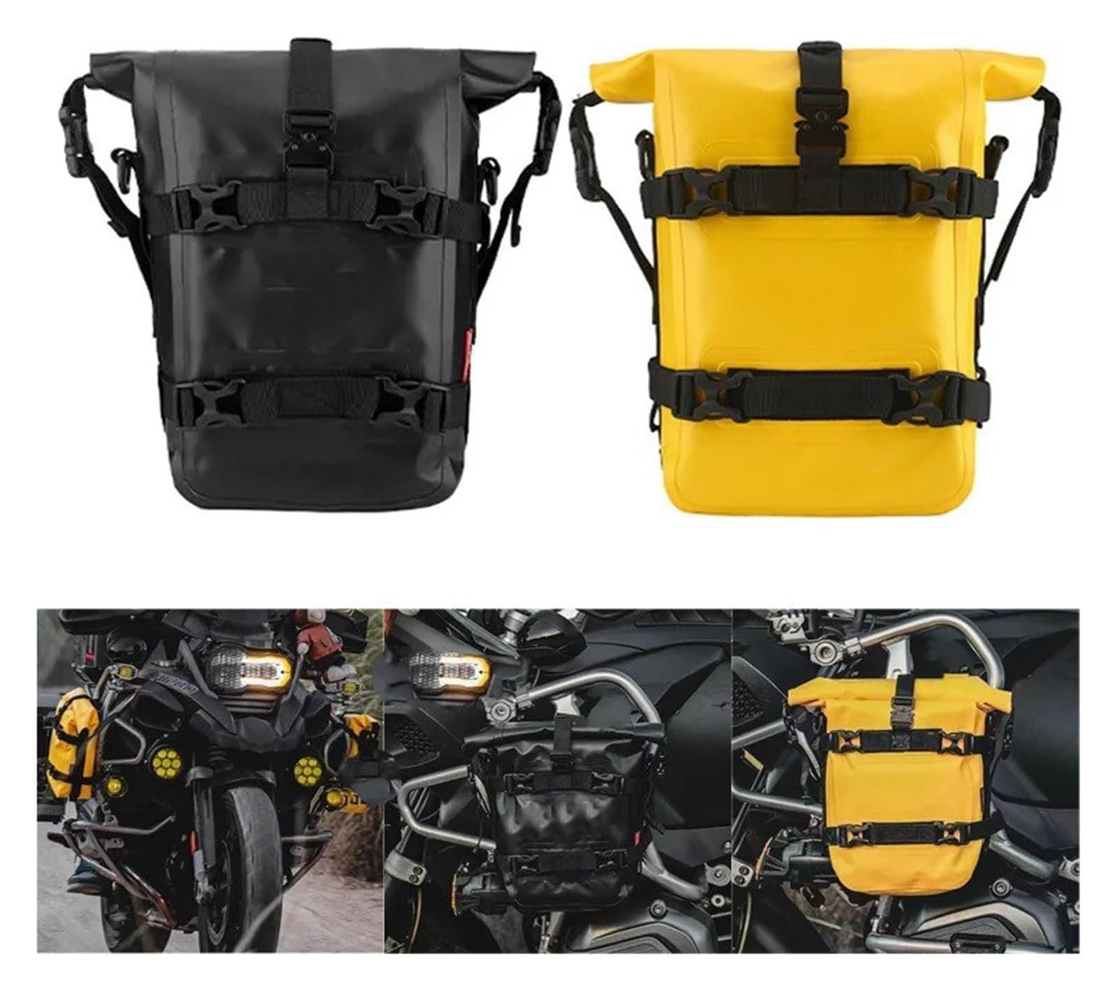 Per Moto Per BMW Per R1200GS Per R1250GS Per R1200 Per R1250 GS Barre Paramotore Per Telaio Borsa Impermeabile Strumento Di Riparazione Posizionamento Motore Borsa Laterale(Yellow 1pc)
