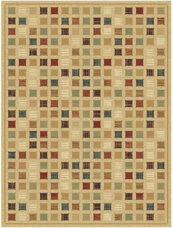 Central Oriental Shadows Jameson Multicolor/Wheat 27-Inch by 91-Inch Area Rug