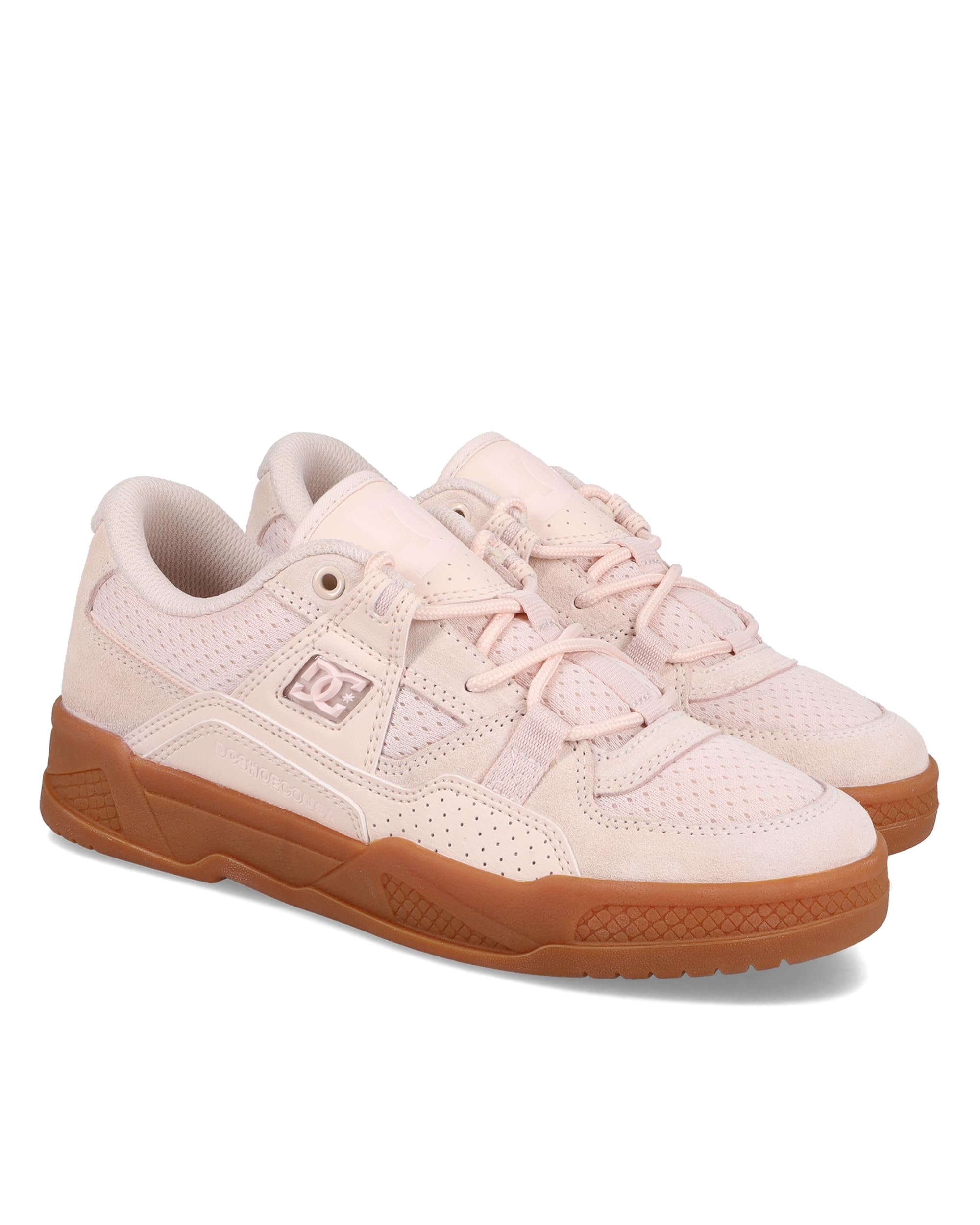 DC Shoes Women's Contsruct Sneaker, Blush/Gum, 7.5