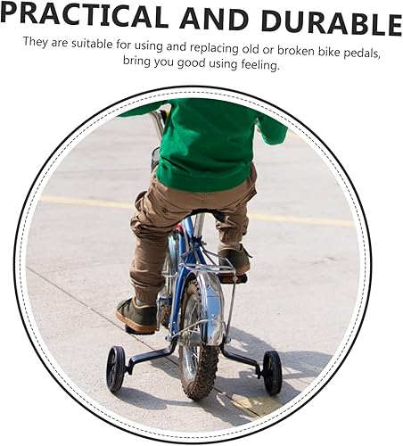 Miniatura 2 de Kisangel Accesorios de bicicleta, 2 pares de pedales, accesorios de bicicleta para niños, accesorios de bicicleta para exteriores, pedal de