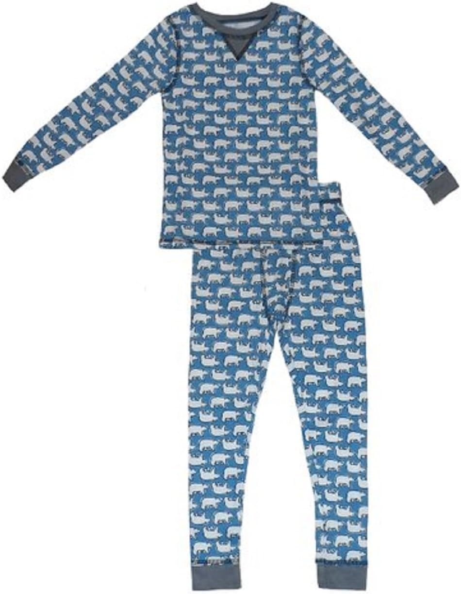 Cuddl Duds Little Boys'Polar Bear Thermal Long Underwear Set (2T-3T)