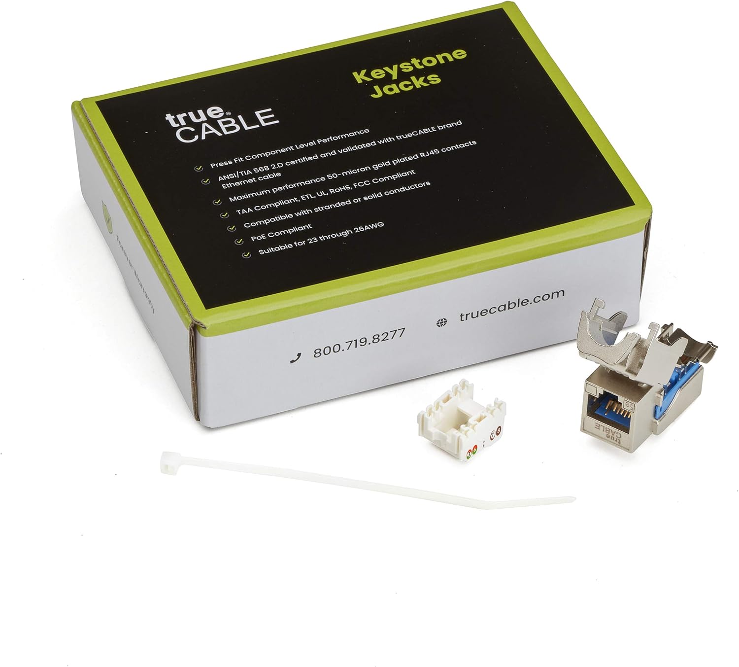 Best Cyber Monday 🔥 trueCABLE Cat5e Toolless Keystone Jack, Shielded (STP), UL Listed, ETL Verified, ANSI/TIA Certified, Modular RJ45 Female, 12 Pack Exclusive Discount 90% Price trueCABLE Cat5e Toolless Keystone Jack, Shielded (STP), UL Listed, ETL Verified, ANSI/TIA Certified, Modular RJ45 Female, 12 Pack