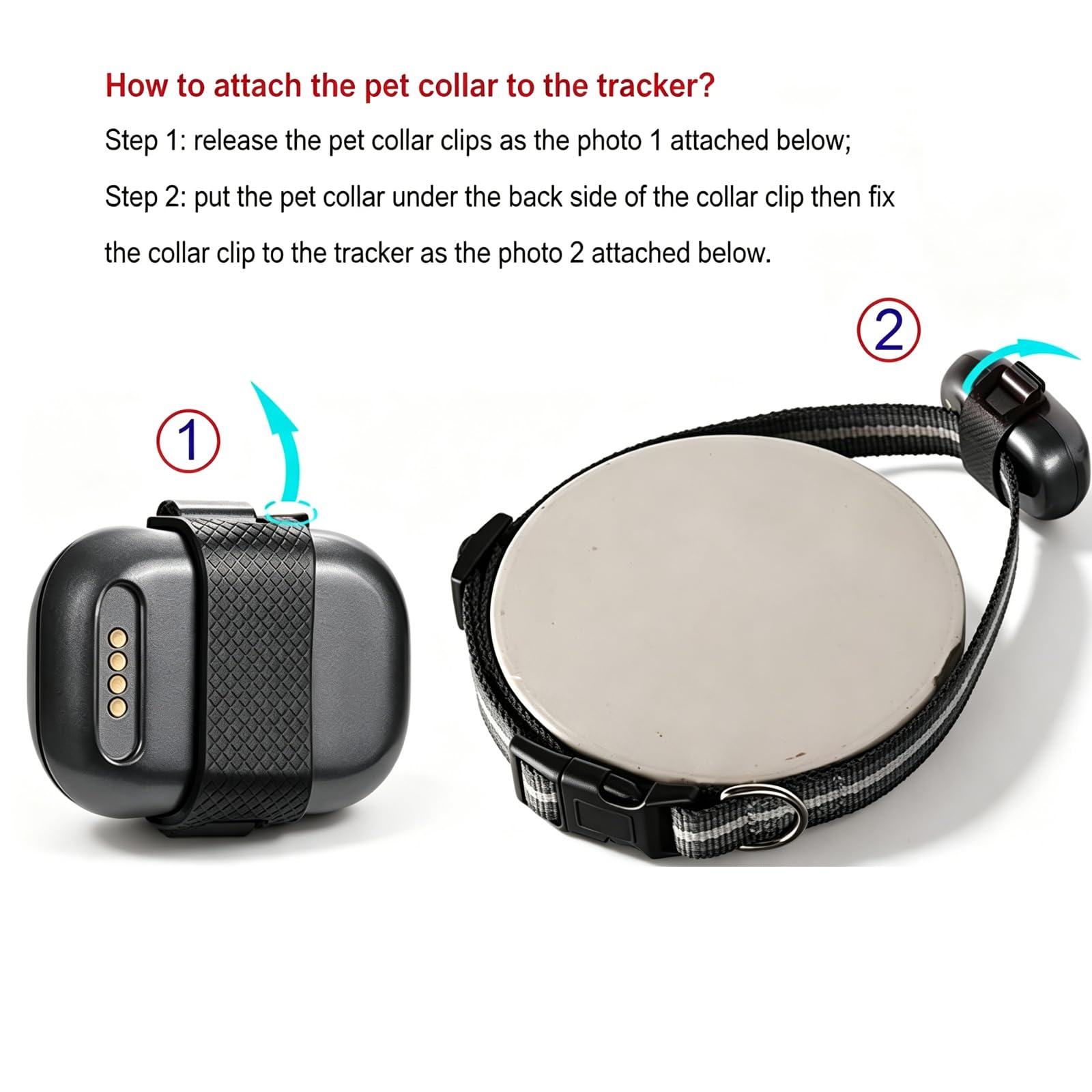 Traceur GPS pour chats et chiens, étanche IP67, localisateur anti-perte, suivi en temps réel, petite alarme, antivol d'animaux domestiques