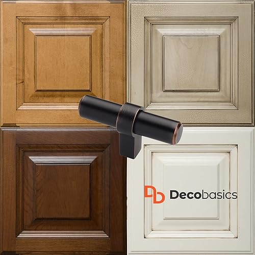 Miniatura 3 de DecoBasics Tiradores de gabinete y cajón para cocina, baño, ducha, aparador (paquete de 10)  Herrajes europeos de acero inoxidable para manija de