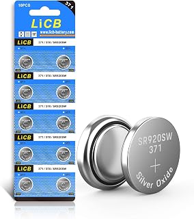 LiCB 10 PCS SR920SW 371 LR920 AG6 370 1.55V Button Cell Watch Batteries