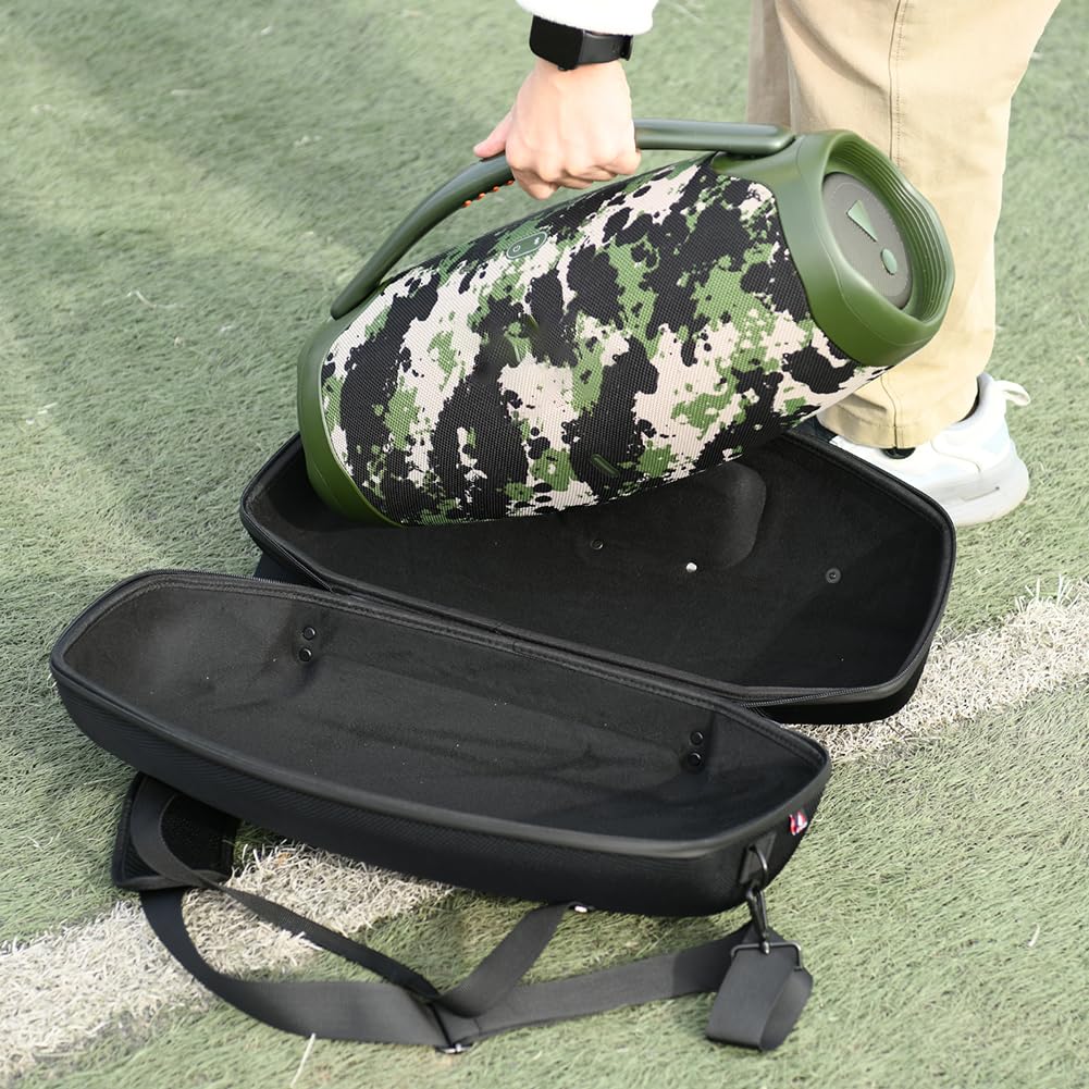 Harte Reisetasche für Boombox 1, 2, 3, Lautsprecher, Tragetasche, stoßfest, schützende Reisetasche, kratzfest, mit Schultergurt und Griff