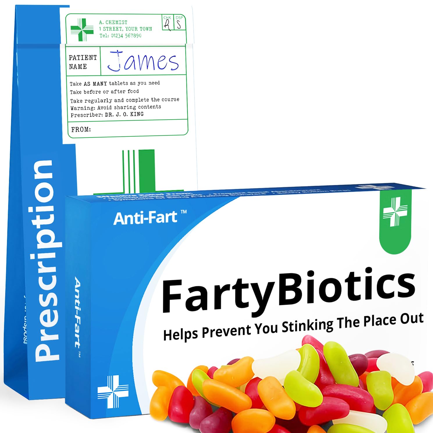 Funny Rude Joke Pill Tablets Box Prank with Jelly Beans Sweets Inside Gift for Men Him Novelty Box April Fools Day Birthday Gifts for Women Rude Presents for Boyfriend Dad (Anti-B*tch)