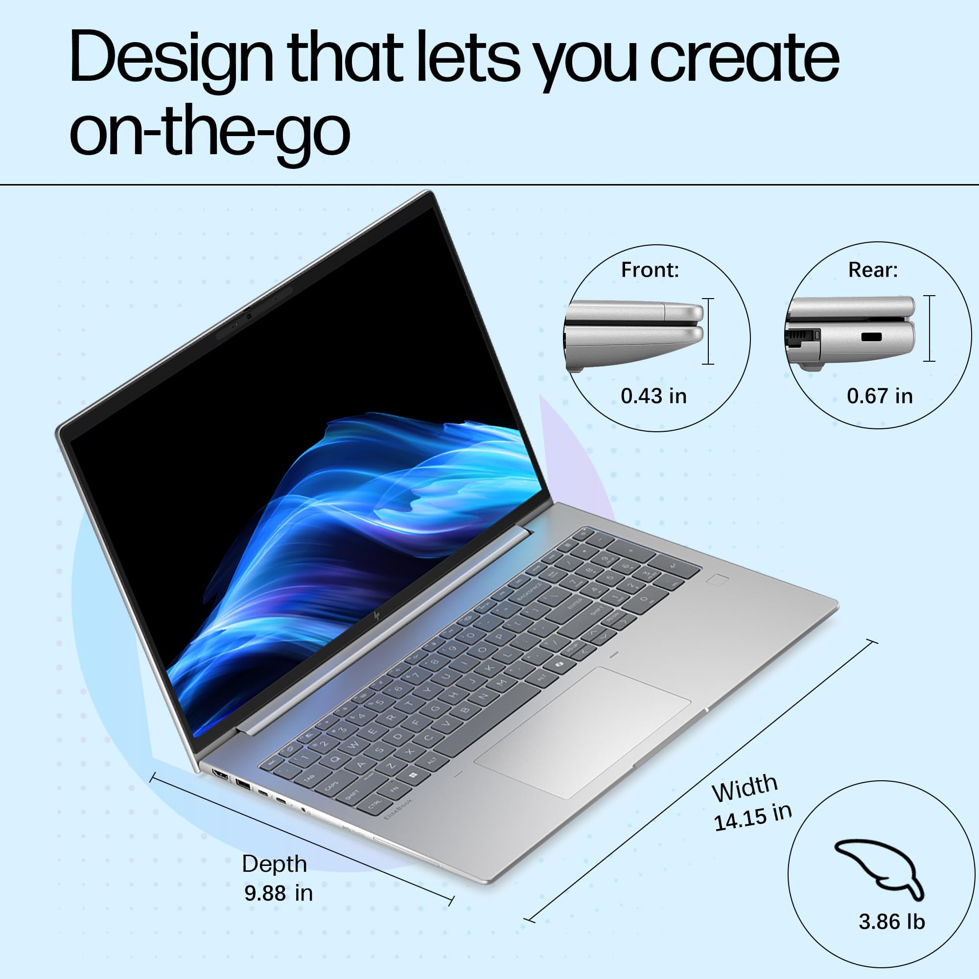 HP EliteBook 6 G1i 16" FHD+ Copilot AI Business Laptop Computer, Intel 12-Core Ultra 7 255U, 32GB DDR5 RAM, 1TB PCIe SSD, WiFi 6E, BT 5.3, 5MP Webcam, Backlit KB, Fingerprint Reader, Windows 11 Pro