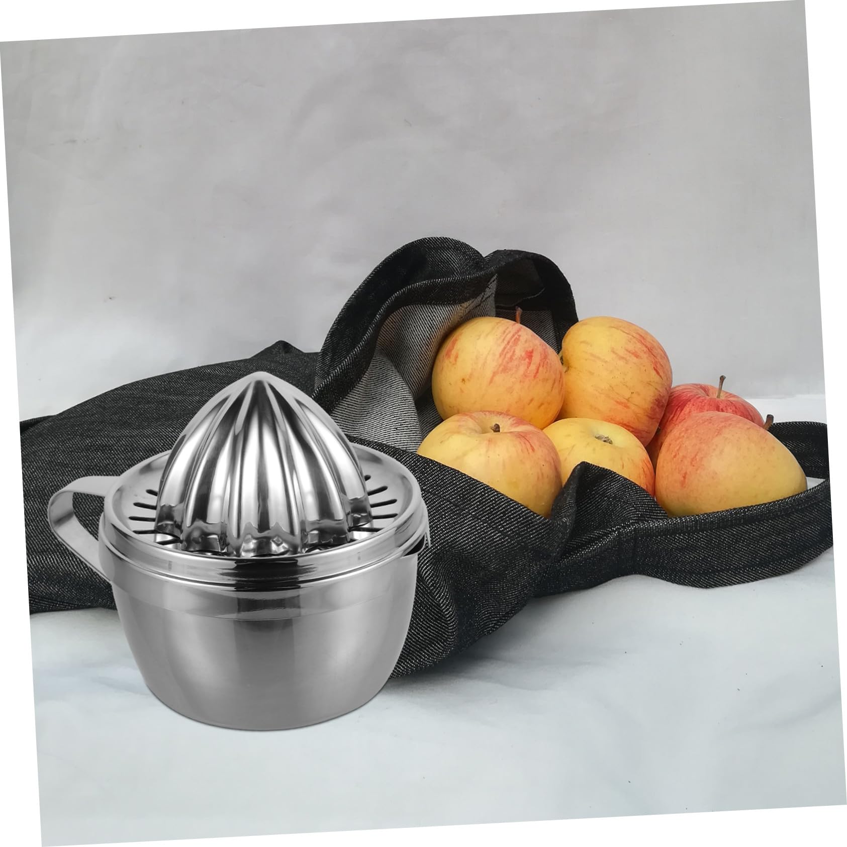 Exprimidor Manual de Limón y Cítricos de Acero Inoxidable Portátil y Fácil de Usar para Hogar Zumos Frescos de Naranja Pomelo y Práctico y Compacto