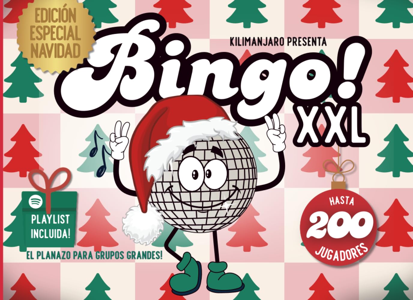 BINGO MUSICAL ESPECIAL NAVIDAD XXL – EDICIÓN ESPECIAL PARA GRUPOS GRANDES: El juego más divertido para empresas, clubs y fiestas navideñas. 200 cartones únicos + playlist para animar cualquier evento.