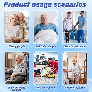 Slide Sheets for Moving Patients on Bed, 120x100CM Washable Positioning Bed Pad with Handles, Sliding Sheets for Bed Mobility, Patient Transfer Solution for Hospitals Elderly Disabled, 48”x40”