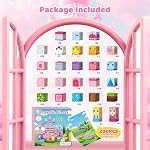 PINKCAT Toys for Girl Kids: Magnetic Blocks 200PCS STEM Building Cubes Toy -Creative Educational Sensory Toys for 3 4 5+ Year Old Girls Boys Toddlers Gifts, Pink Castle Magnet Tiles