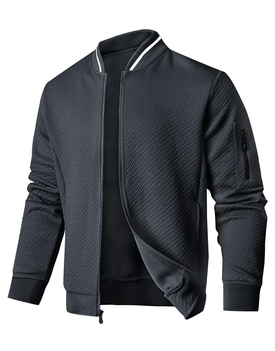 Mens Loose Fit Lightweight Jacket Casual Stylish bomber Jacket