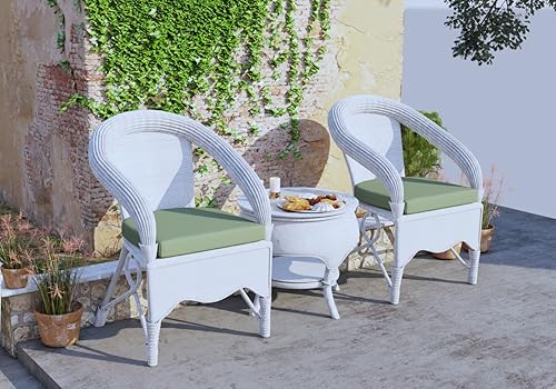 Miniatura 6 de Cojines de asiento para silla de patio, almohadillas de asiento contorneadas para silla de mimbre de comedor interiorexterior, 18 x 18 x 2.5