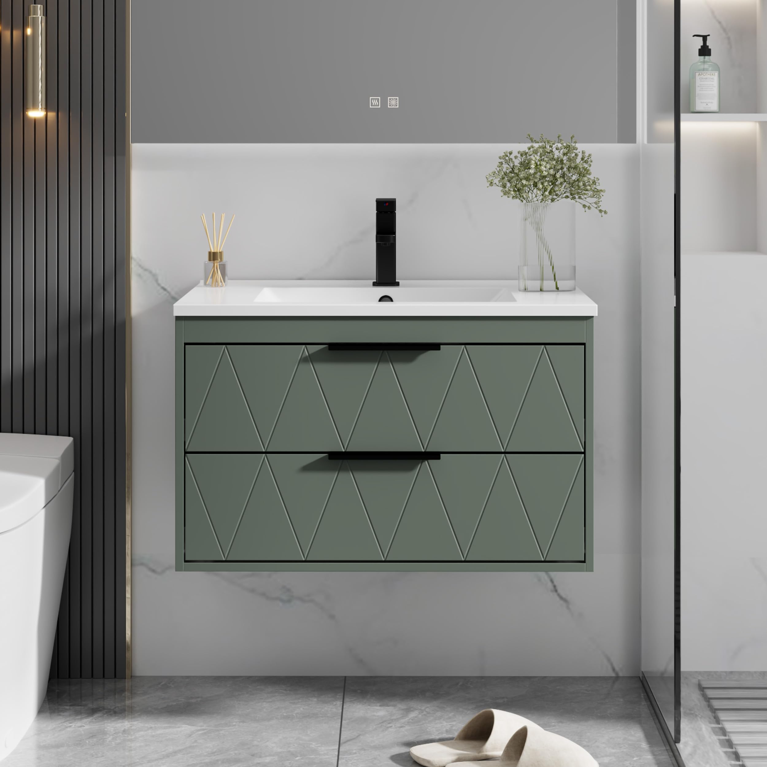 eclife 30" Sage Green Vanity