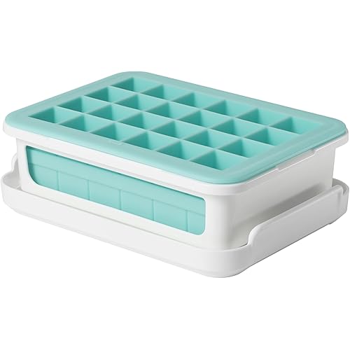 OXO Good Grips Silicone Small Ice Cube Tray for Cocktails with Lid
