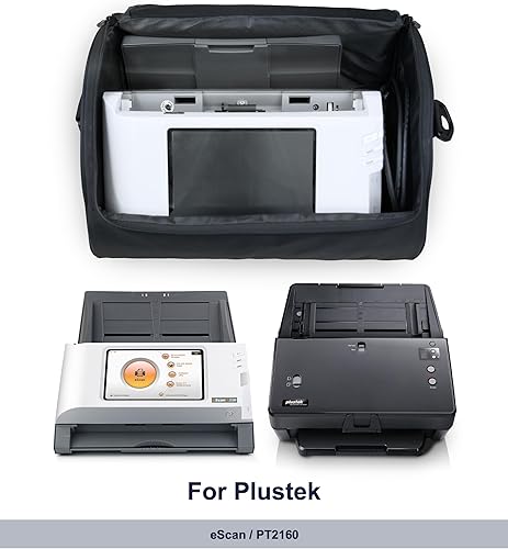 Miniatura 4 de Plustek Bolsa de transporte grande para escáner de documentos - para escáner plustek Scanner, Fujitsu Fi Series, Brother y Raven Scanner uso, a