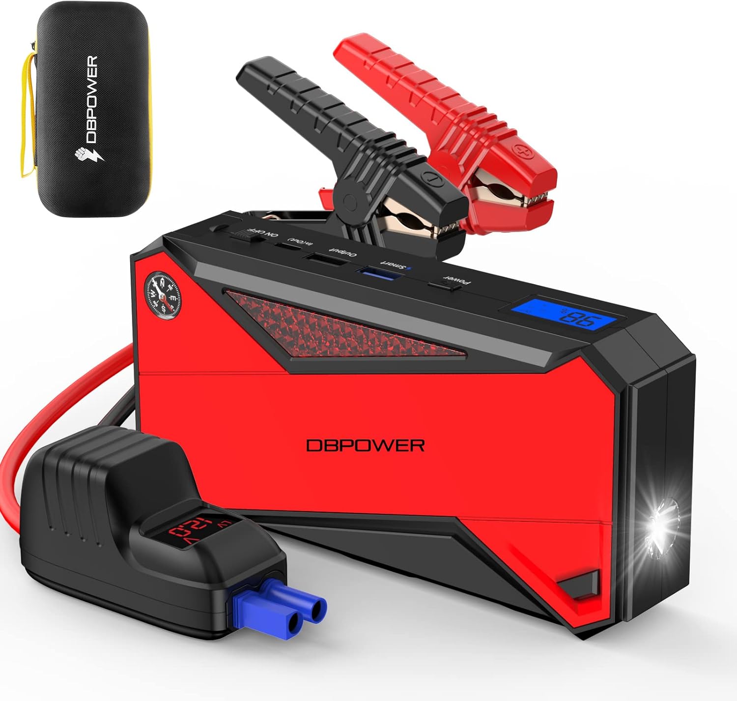 DBPOWER Peak 1600A 18000mAh Portable Car Jump Starter( up