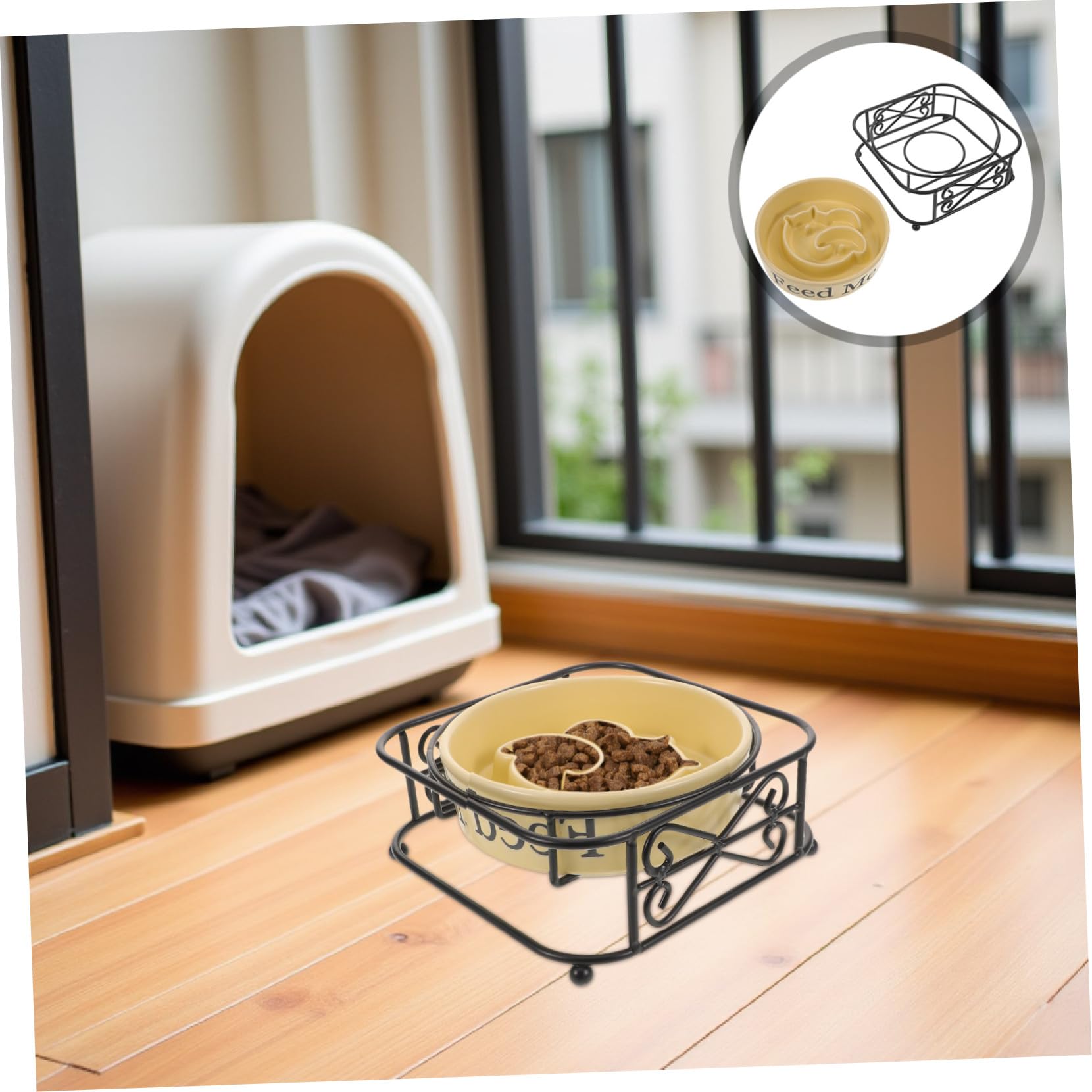 Hemobllo Comedero De Resistente para Perros Pequeños con Diseño De Rompecabezas Comedero Lento para Perros Pequeños