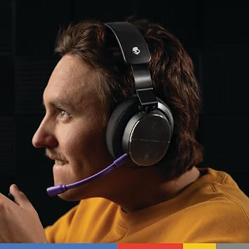 Skullcandy PLYR Multi-Platform Wireless Gaming Headset - Digi-Black | Bluetooth Headphones, Removable Mic, 24 Hours Play, PC, Xbox, PlayStation, 2.4GHz Low Latency Wireless Transmitter Included