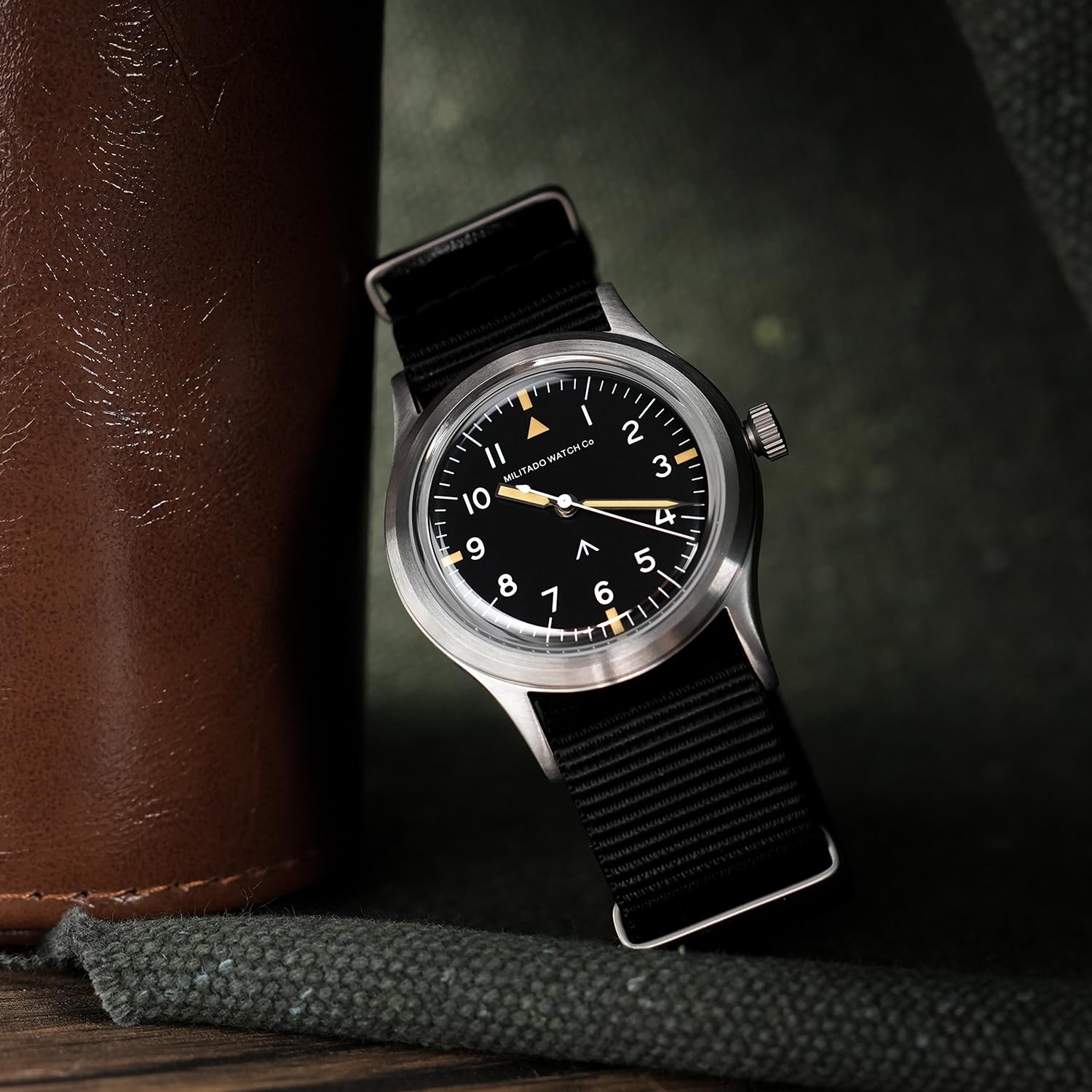 TACTICAL FROG Militado ML14 Quarzuhren für Herrenn - VH31 Mecaquartz Werk 36 mm Edelstahlgehäuse 5 ATM Wasserdicht Leuchtzeiger Klassisches