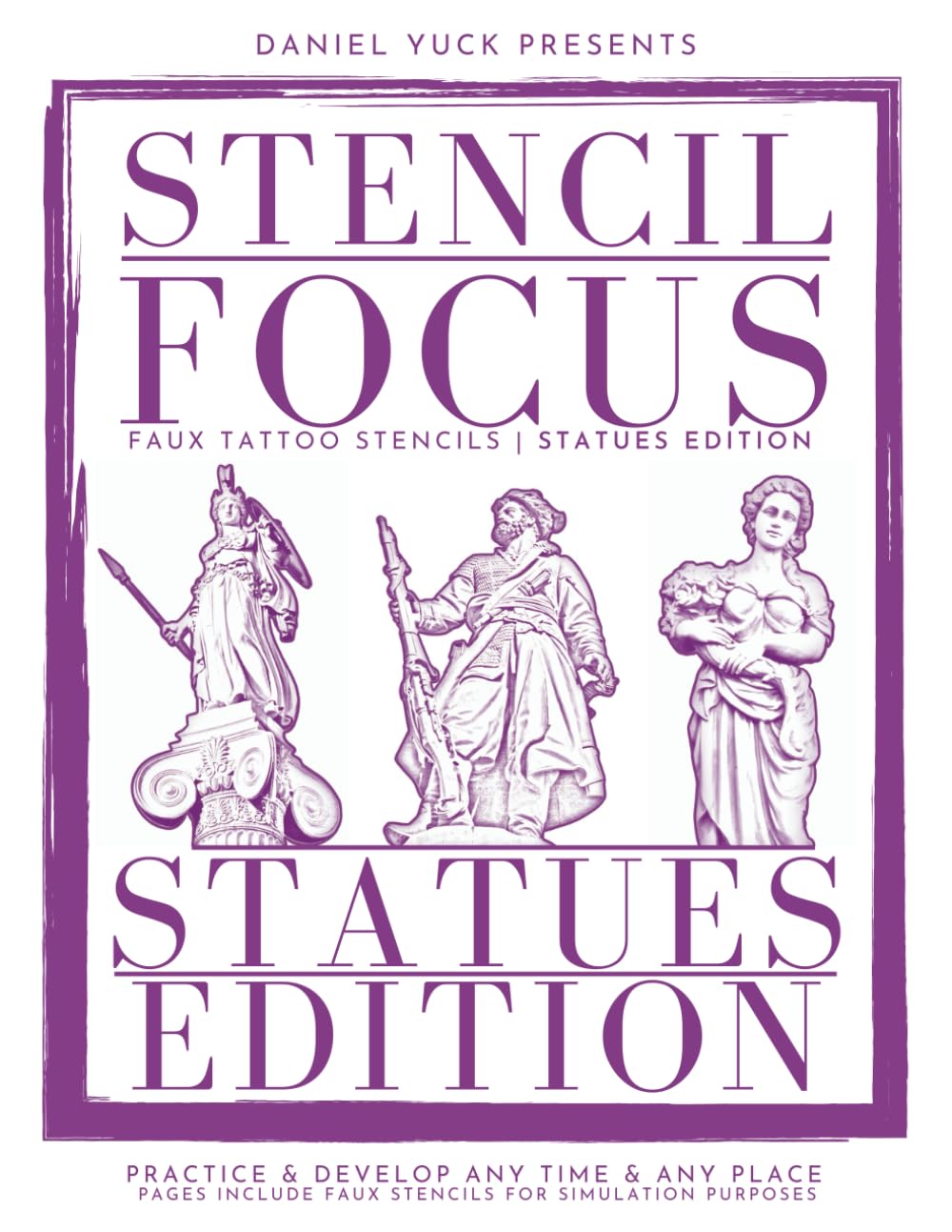 Pochoir pour tatouage éphémère de statues Stencil Focus