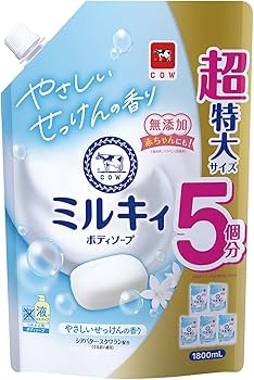 Amazon | ミルキィボディソープやさしいせっけん 詰替 1800ML