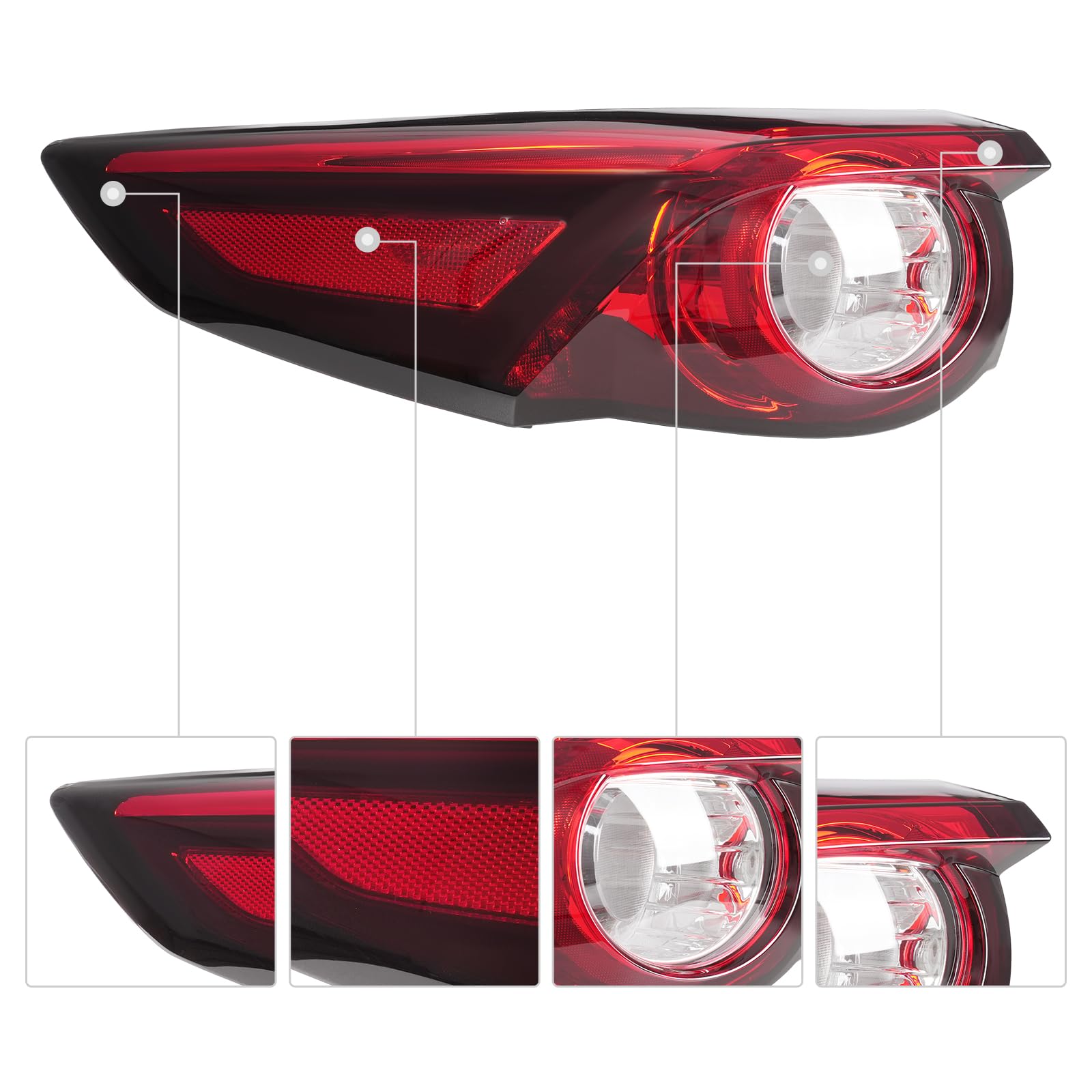 2007 - 2015 Mazda CX-9 Rear Upper 3rd Brake Light 2007 - 2015 Mazda CX-9 Rear Upper 3rd Brake Light