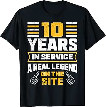 Amazon.com: Work anniversary 10 years in service anniversary