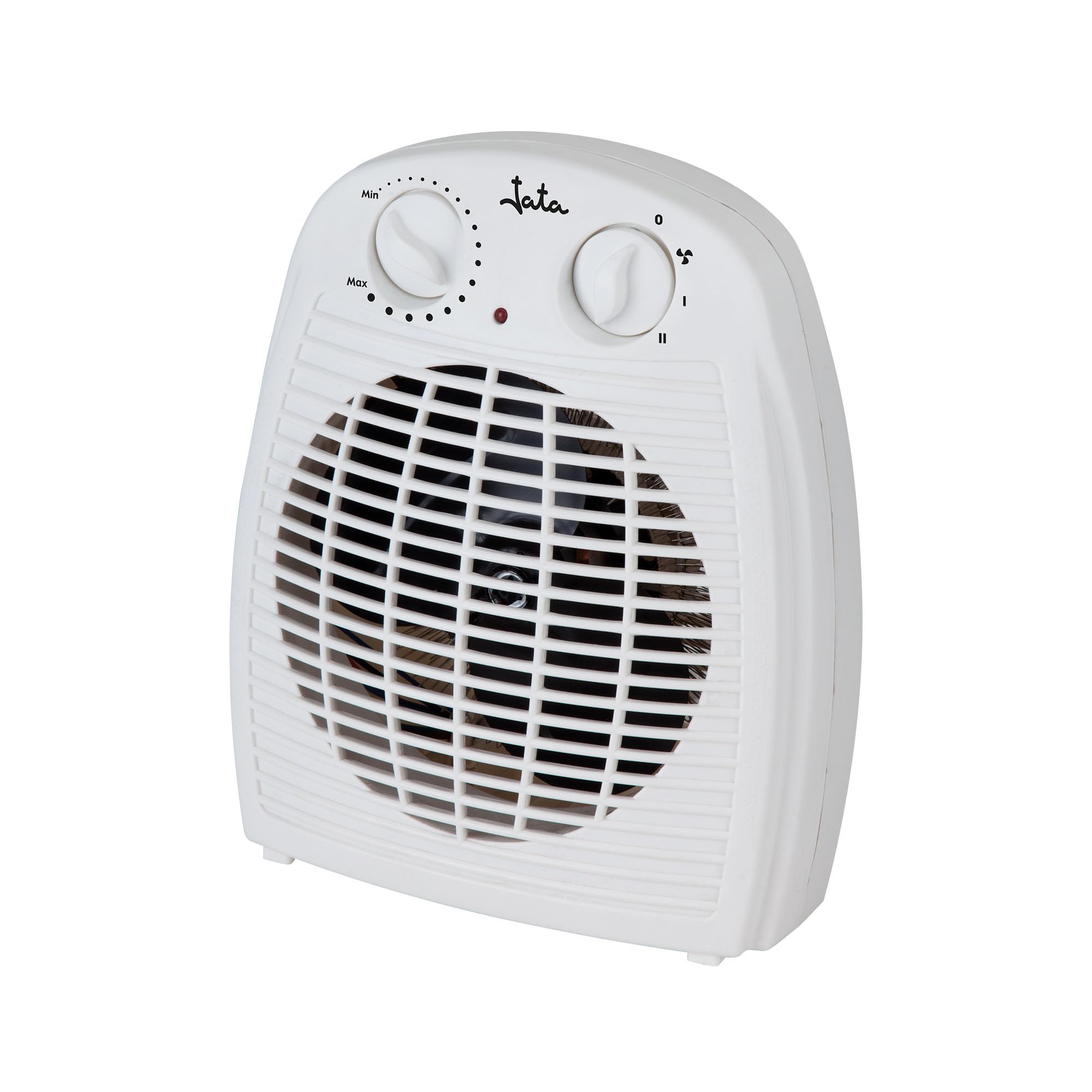 JATA TV78 - Calefactor Baño Eléctrico con Termostato Ajustable, 2000 W, 2 Potencias de Calor y Ventilador, Calentamiento Rápido, Protección Sobrecalentamiento, Asa de transporte