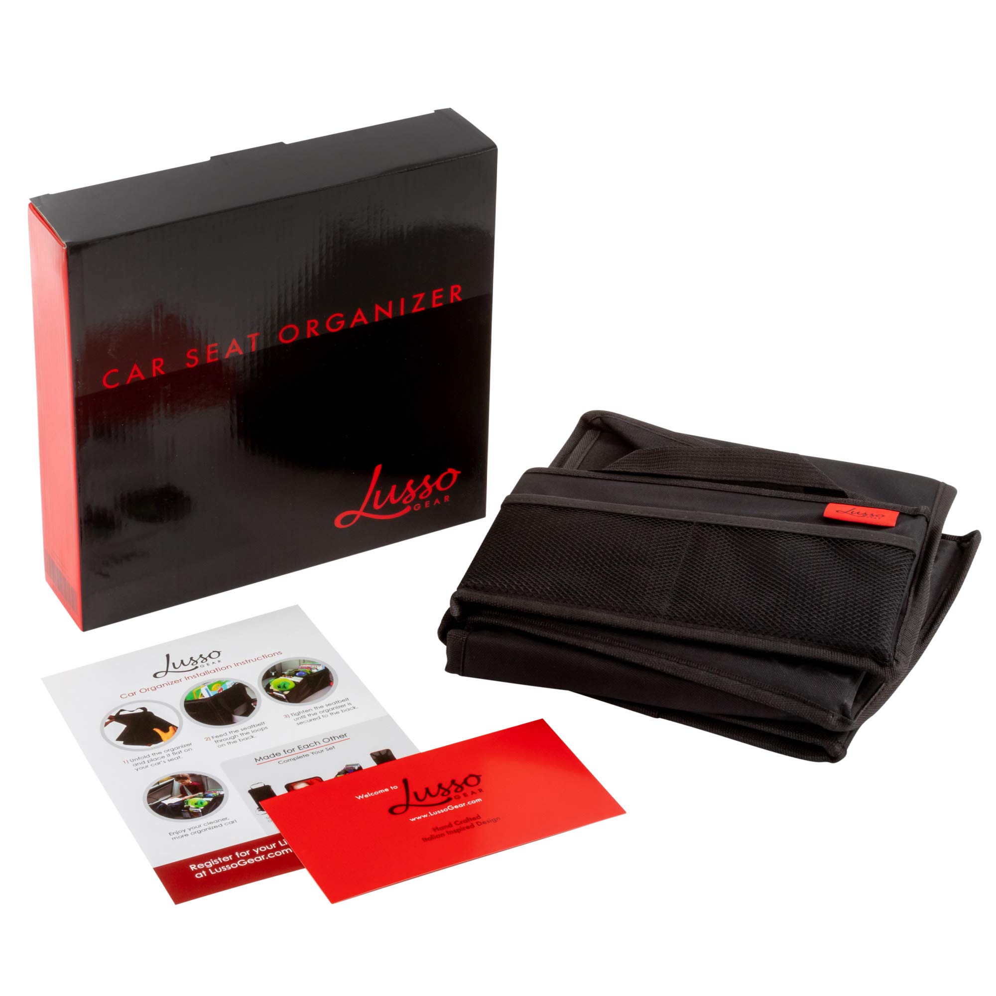 Buy Lusso Gear Car Seat Organizer with Cup Holders for Front, Back