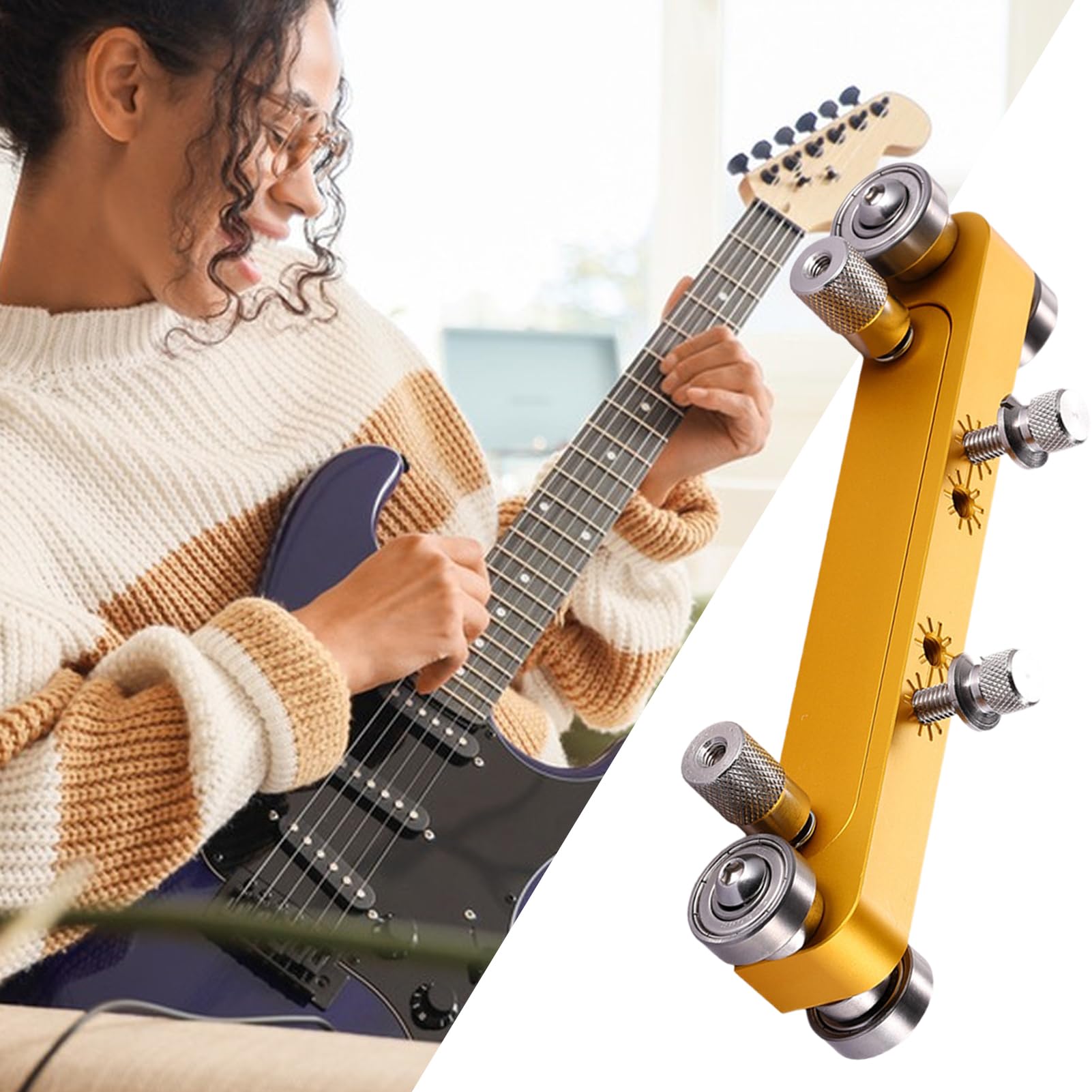 Levigatore per Capotasto e Ponticello per Chitarra Strumento Regolabile Per | Strumento per la Rettifica del Capotasto di Chitarra Per Bassi, Violino, Costruzione E Riparazione St