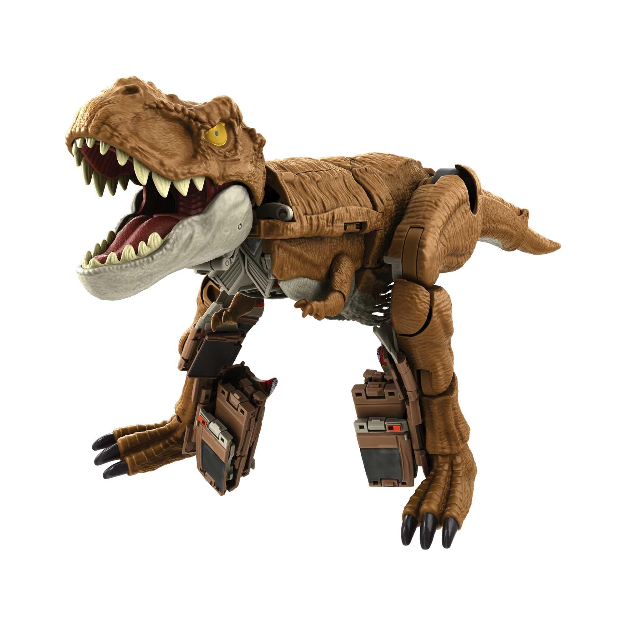 Mattel Jurassic World Fierce Changers Atrapa y ruge T-Rex Dinosaurio de juguete se transforma en todoterreno, +4 años (HPD38)