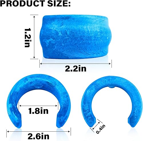 Miniatura 2 de Paquete de 4 unidades de repuesto de manguera de limpieza de piscina, peso de manguera de piscina compatible con Zodiac Baracuda W83247, X70105