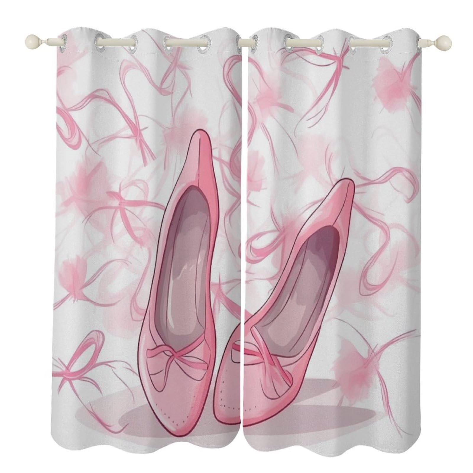 Rideaux occultants de haute qualité thermique à motif ballerine