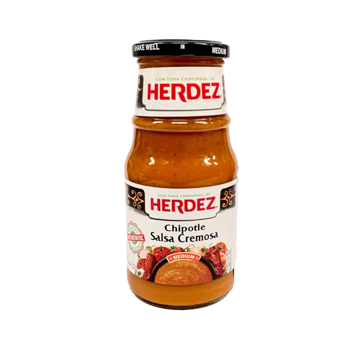 Herdez Authentic Mexican Medium Hot Sauces 15.7 Oz Gluten