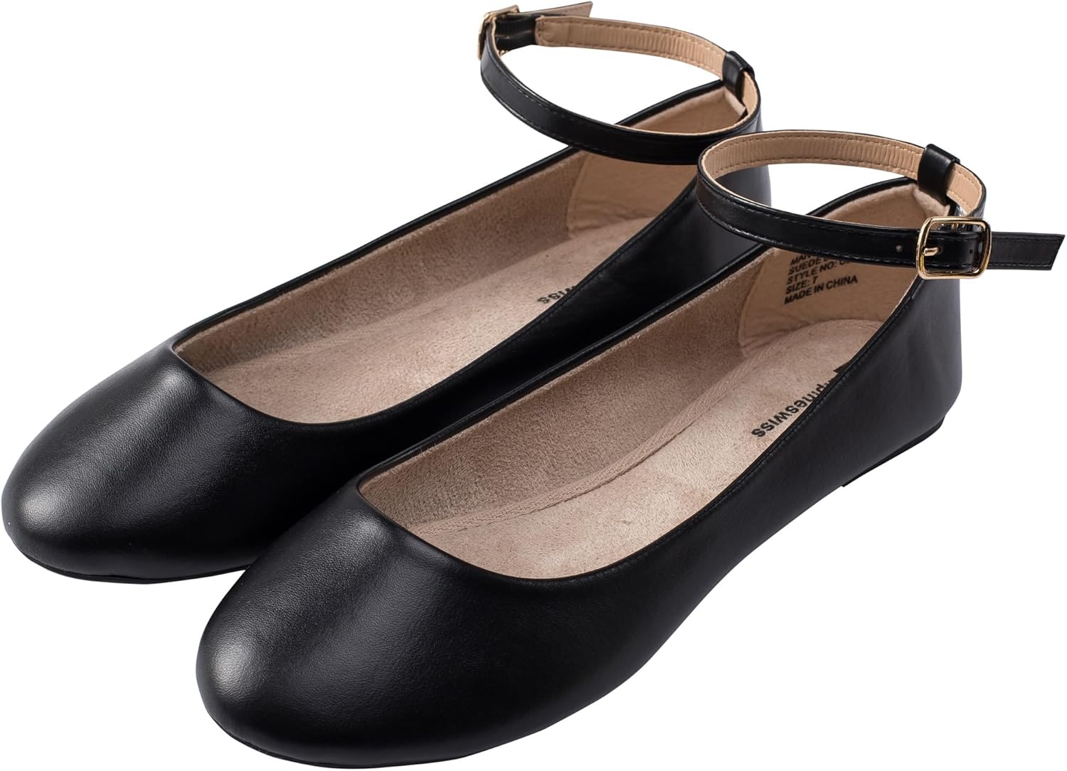 Alpine Swiss Calla Women's Ballet Flats Round Toe Ankle Strap Flat Shoes Casual Wear Lightweight Durable Ballerina Flats Order One Size Up - Image 4