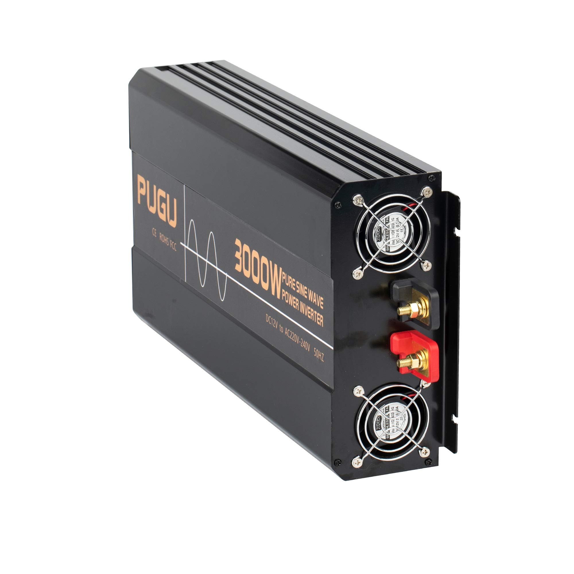 Reiner Sinus-Wechselrichter, 3000 W DC, 12 V / 24 V Bis AC 110 V / 220 V, RV-Batteriewandler, Mit LCD-Display, USB-Anschluss, USB-Anschluss, Wechselrichter des Sonnensystems,Dc 12v