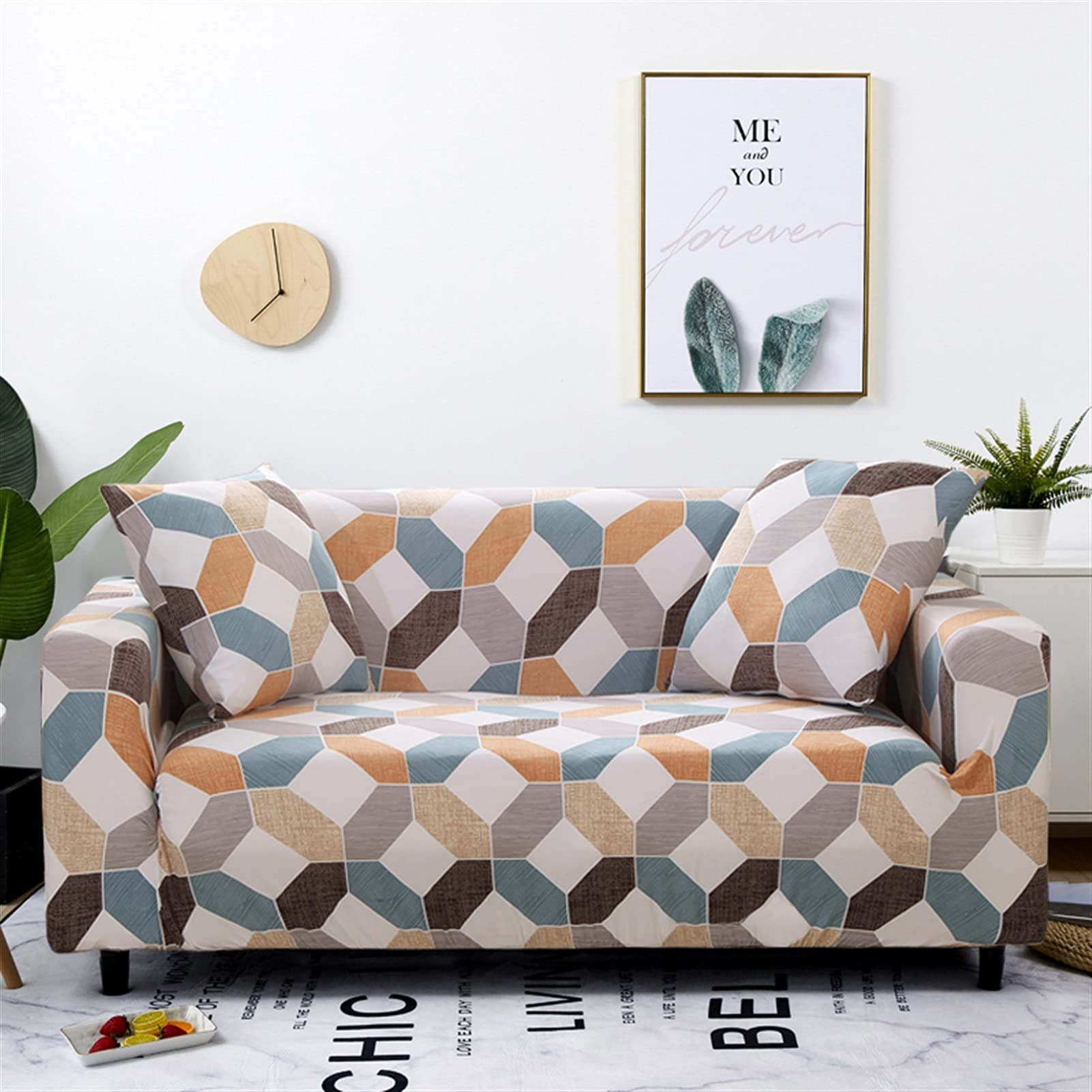 Protecteur de canapé élastique et universel, couverture extensible pour fauteuil de salon
