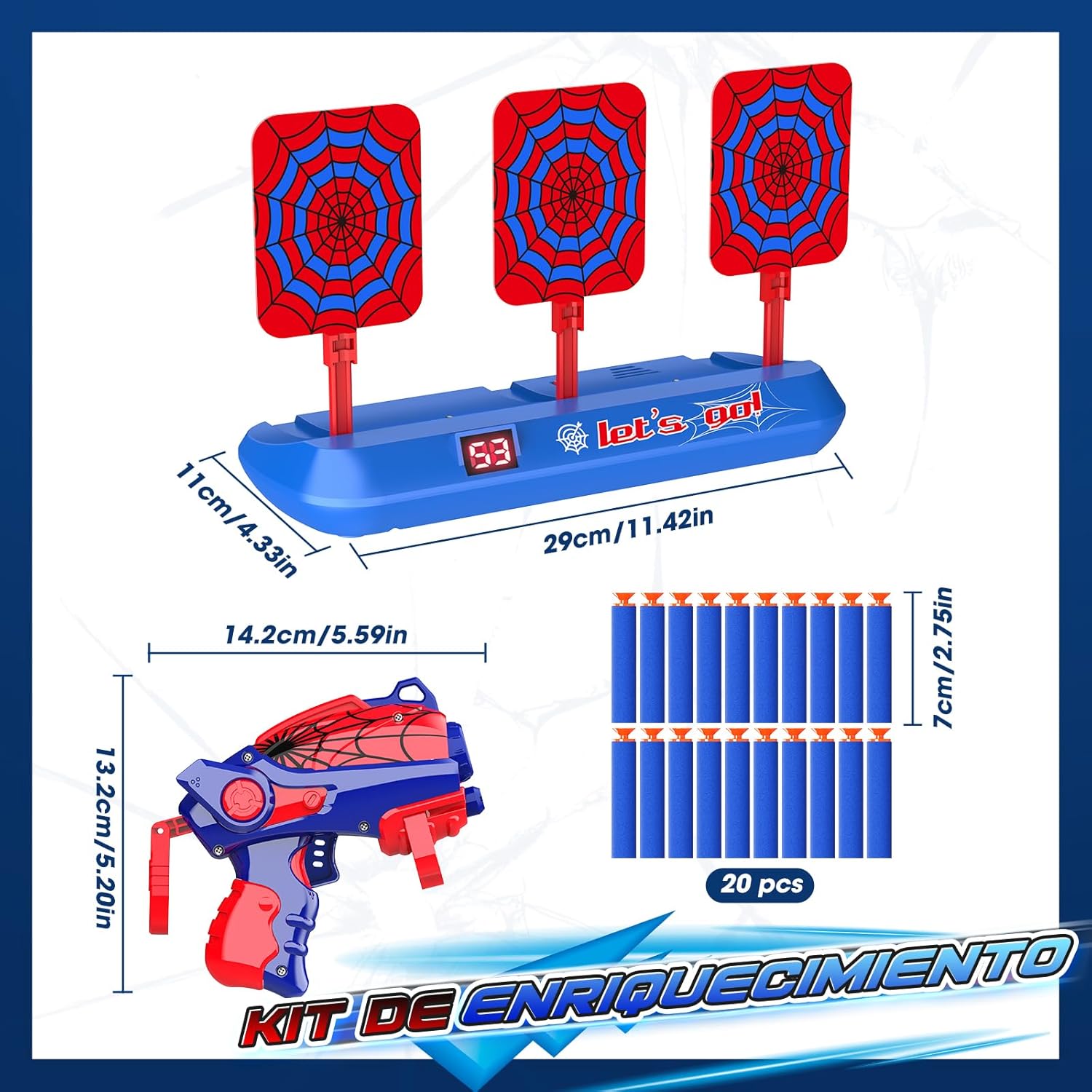 Shooting Toys for 3-12 Year Old Boys,Shooting Targets Age 4-6 6-8 Outdoor Games Garden Toys Family Fun for Birthday Halloween Christmas Easter Gifts for Boys Girls - Image 5