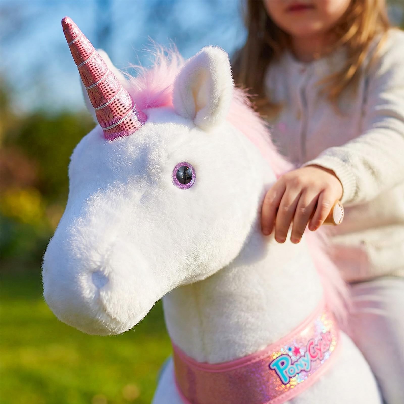 Amazon.co.jp: PonyCycle Ride on Unicorn Horse 子供用 幼児 
