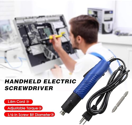 Miniatura 2 de AC 110V Destornillador eléctrico con cable de mano destornillador eléctrico ajustable Torque 14 en pulgada broca de tornillo herramienta de