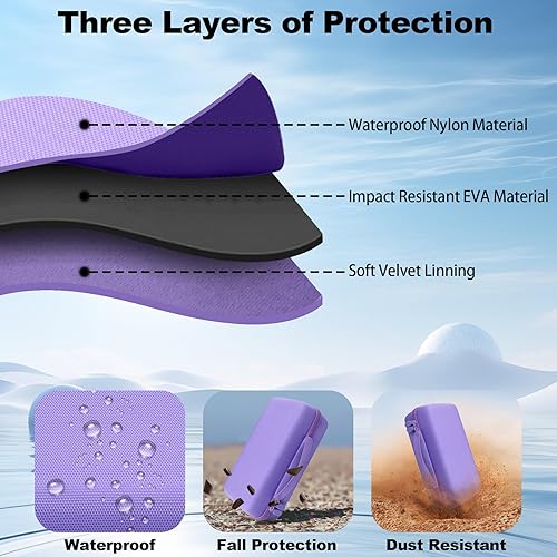 Vista 32 de khanka Funda de viaje rígida de repuesto para Halo Bolt 58830/57720 / Air 58830 / ACDC Max 55500 mWh, kit de energía de emergencia portátil, Negro