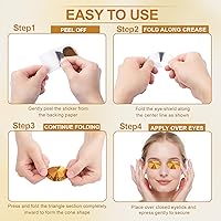 Vista 4 de Adhesivos desechables para ojos bronceadores – Sin correa – Suaves con las pestañas – Mantiene la vista clara – Accesorio bronceador