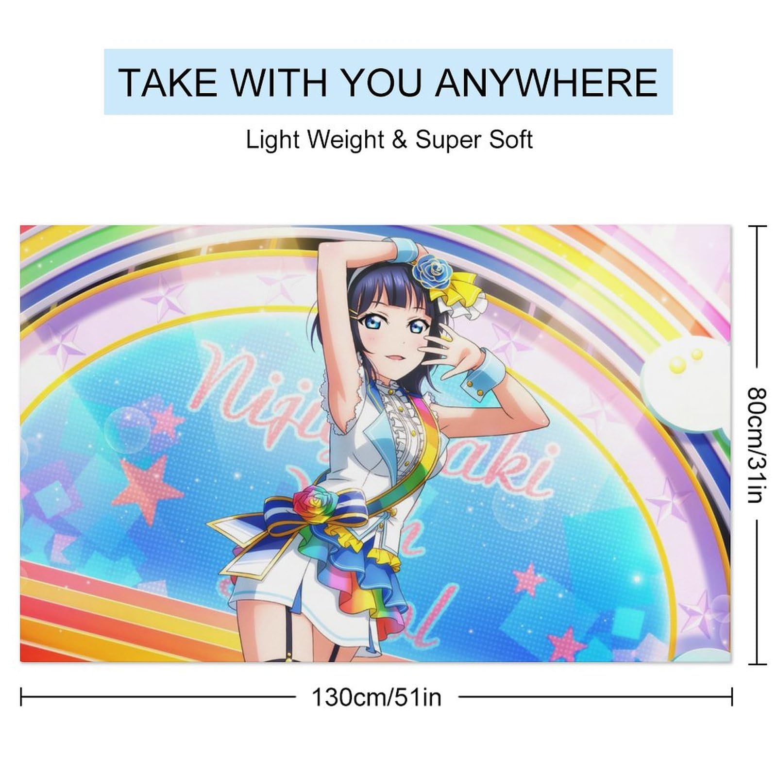 【ラブライブ】エマ・ヴェルデ×朝香果林 高品質 大判タオル100×50cm ラブライブ】エマ・ヴェルデ×朝香果林 高品質 大判タオル100×50cm