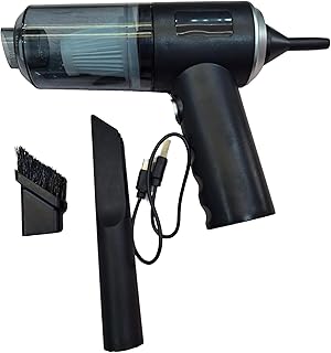 Handheld Vacuum Cleaner with Hose and Brush, Black